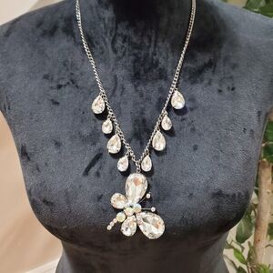 Tracin Lynn Crystal Butterfly Necklace